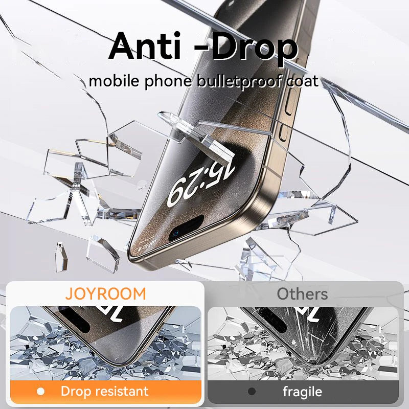Joyroom 1/2/3pcs HD Glass Screen Protector for iPhone 16 15 14 13 12 11 Pro Max Full Screen Tempered Glass Protection for iPhone Car Mobile World