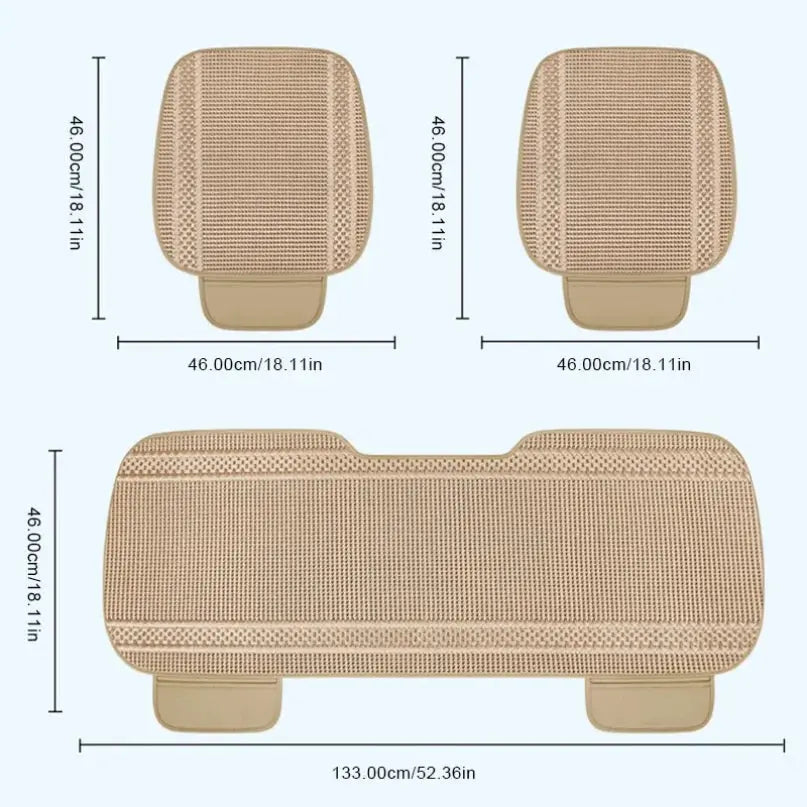 Universal Summer Cool Car Seat Cover Cushion Anti-slip Front Rear Chair Seat Breathable Pad Protector Car Seat Covers Car Mobile World
