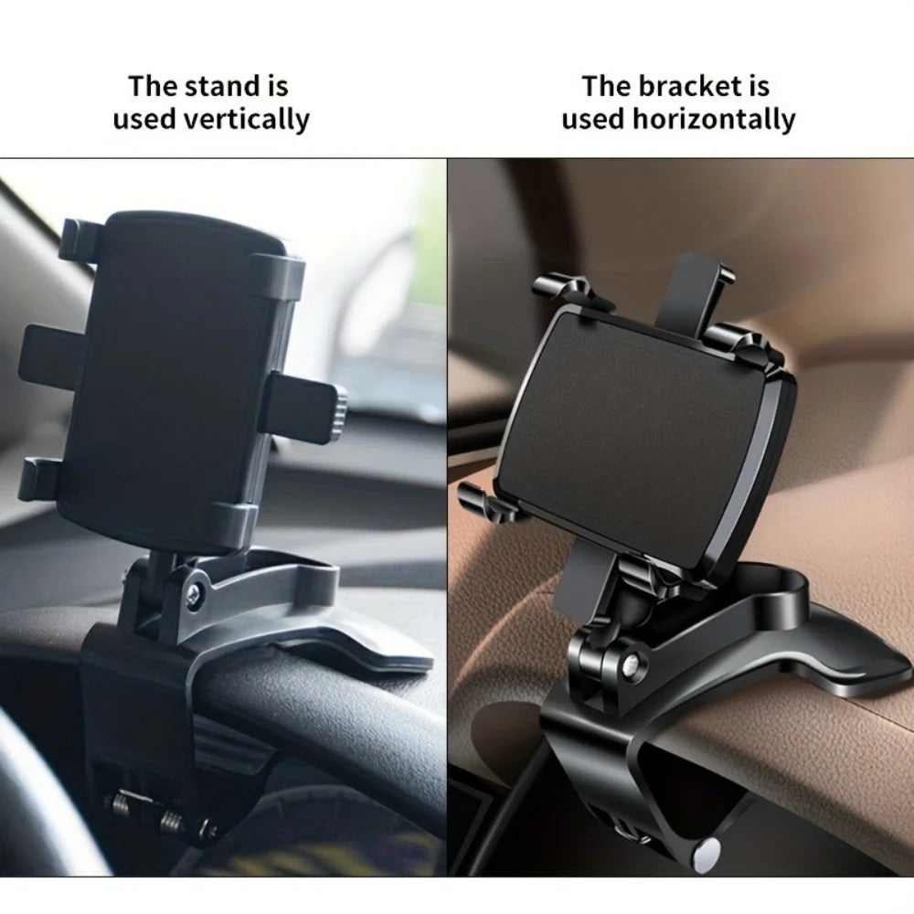 Universal Car Support Car Phone Holder Multi-Functional Dashboard For iPhone Samsung GPS Bracket 180 Degree Rotation Accessorie CM World