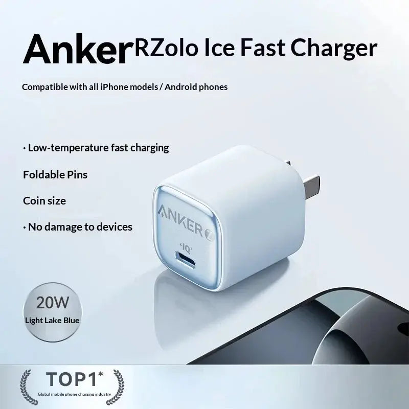 30w Anker Pd Fast Charger Ice Sensing Usb C Wall Charger For Phone 16 Pro Max Phone 15 Pro Portable Mobile Phone Power Adapter Car Mobile World