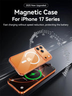 Joyroom Magnetic Case For iPhone 17 16 Pro Max Case Anti Yellow Transparent Cover For iPhone 17 Pro Wireless Charger Thin Cover Car Mobile World