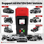 Car Battery Tester BM550U 6V/12V/24V 100-2000CCA 1.8" HD Screen Automotive Digital Battery Voltage Tester with Built-in Printer