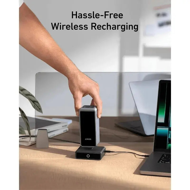 Anker 100W Ladebasis Schnellladung 4 Anschlüsse für Prime Power Bank / iPhone Car Mobile World