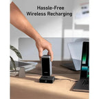 Anker 100W Ladebasis Schnellladung 4 Anschlüsse für Prime Power Bank / iPhone Car Mobile World