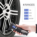 Digital tire pressure gauge, emergency lighting flashlight, car escape hammer, seat belt cutter, multi-functional self-rescue to CM World