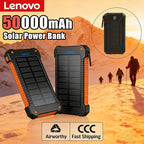Lenovo NewSolar PowerBank Portable 500000mAh Large Capacity Super Fast Charging Outdoor External Battery For Huawei Samsung 2026 Car Mobile World