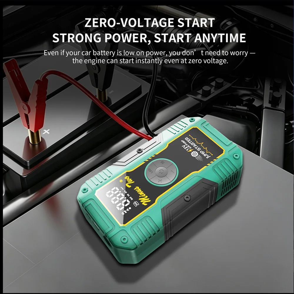 12V Car Jump Starter with Car Battery Charger Auto Device Jump Start Car Battery Booster USB Phone Charging Port