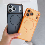 Luxury Two Color Magnetic Matte Shockproof Case for iPhone 17 16 15 14 13 12 Pro Max Air Plus For Magsafe Wireless Charge Cover