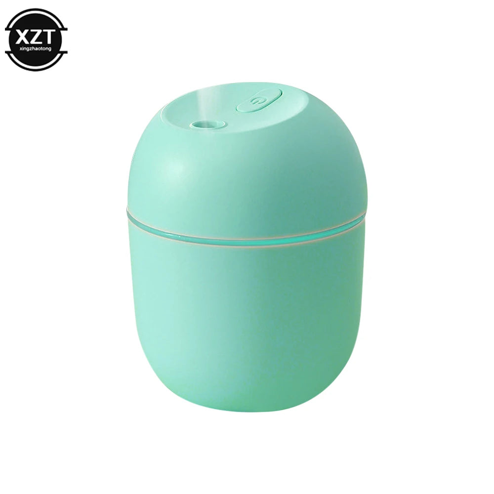 220ml Mini Air Humidifier Portable USB Fragrant Essential Oil Diffuser Humidifier with LED Light for Household Office Car