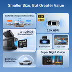 【New】70mai Dash Cam A410 Neo 1440P HDR Dual-Channel Built-in GPS f/1.6 Supercapacitor Wi-Fi 6 24H Parking Car DVR 70mai A410 Neo