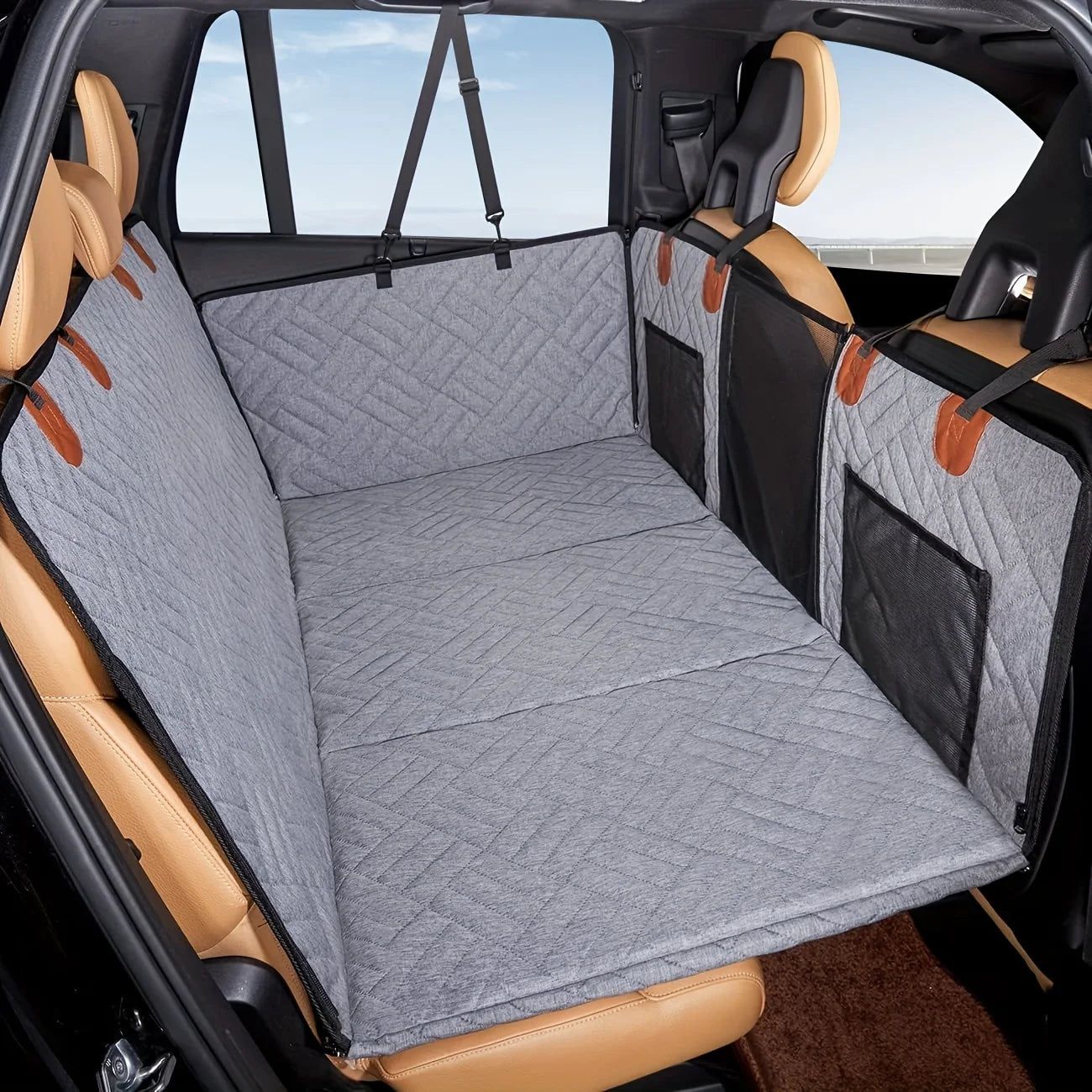 Hammock-Style Portable Back Seat Cover: Waterproof & Scratch-Proof Pet Car Seat Protector - Anti-Slip Fabric with Soft Padding CM World