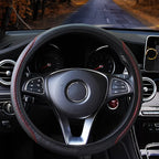 37-39CM Steering Wheel Cover Anti Slip Breathable Steering Cover Universal Microfiber Leather Steer Wheel Protector CM World