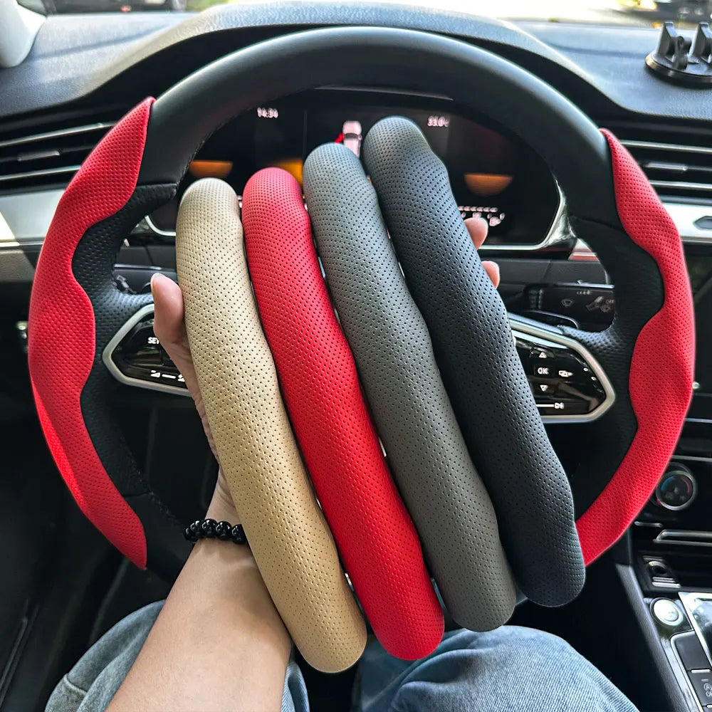 Non-Slip Car Steering Wheel Cover Carbon Fiber Booster Cover Auto Interior Accessories For BMW F10 G30 E92 G20 E46 E90 X3 X5 E53 CM World