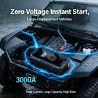 3000A Car Jump Starter 99800mAh Portable Battery Booster Air Compressor 12V Auto Emergency Start Power Bank With LED Light