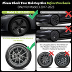 4PCS Design For TESLA Model 3 2017-2023 18 Inch Arachnid Style Wheel Cover Hubcaps Cap Only For Model 3 Wheel Cover Accessories
