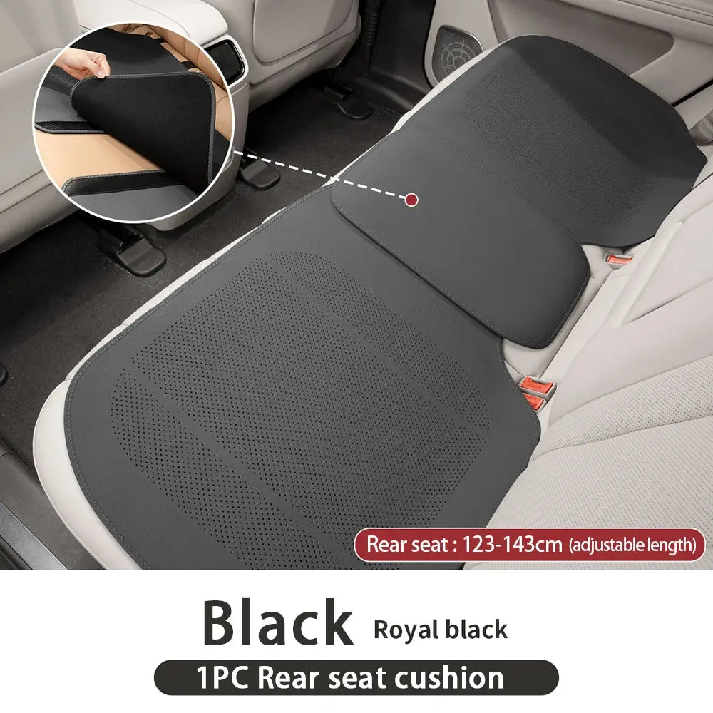 Universal Car Seat Cushion Leather Breathable Hole Summer Car Interior Car Seat Cover Four Seasons Automotive Parts Car Mobile World