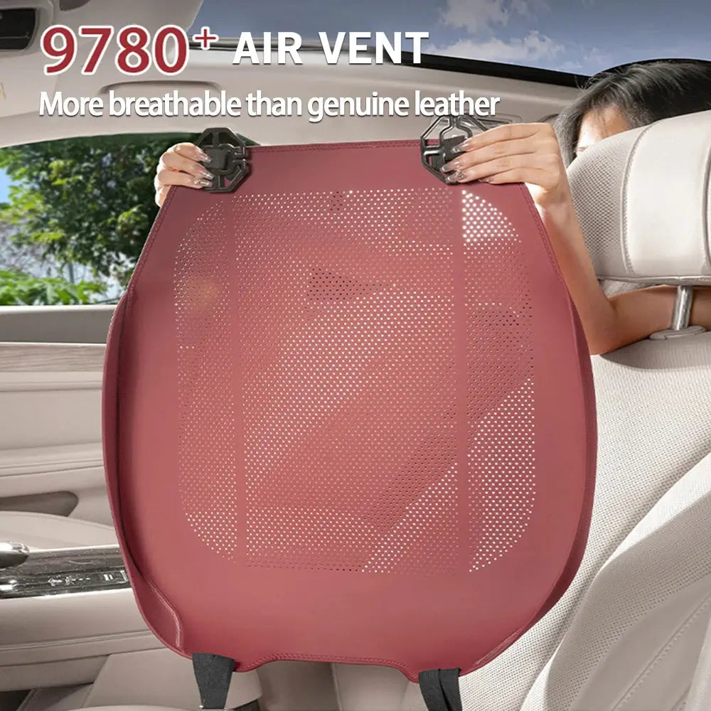 Universal Car Seat Cushion Leather Breathable Hole Summer Car Interior Car Seat Cover Four Seasons Automotive Parts Car Mobile World