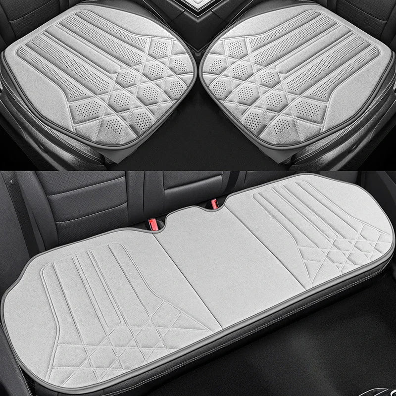Universal Suede Car Seat Covers - Breathable Car Seat Protector,Seat Covers for Cars Full Set,Internal Spare Parts Seat Cushion CM World