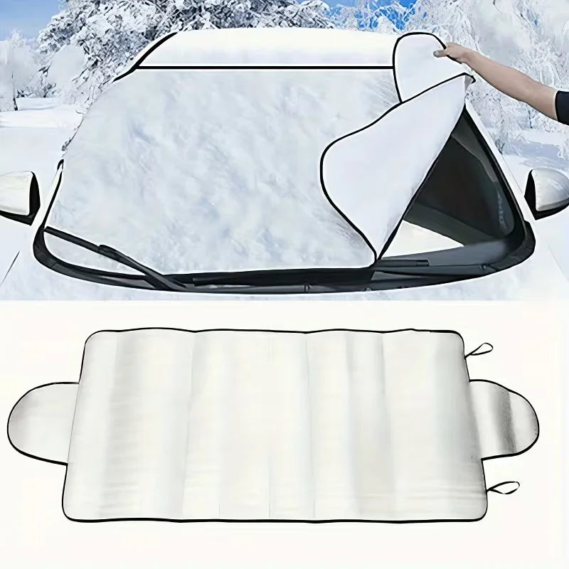 1Pc Car Windshield Protector Anti-falling leaves Sun Shade Dust Frost Freezing Snow Windshield Cover Car Exterior accessories Car Mobile World