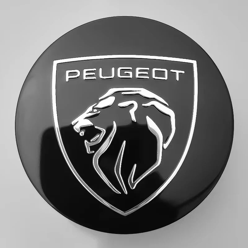 60mm Car Wheel Hub Caps Tire Center Cover Emblem Badge Auto Styling Accessories Fit Peugeot 206 207 307 308 508 2008 3008