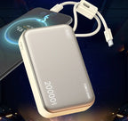 Hot 20000mAh Power Bank 66W Fast Charging Built in Cables Powerbank for IPhone Xiaomi Huawei Samsung External Spare Battery