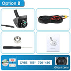 AHD 1920x1080P CVBS Night Vision 12V IP68 Waterproof 170° Degree Fisheye Golden Lens Full HD Vehicle Backup Car Rear View Camera Car Mobile World