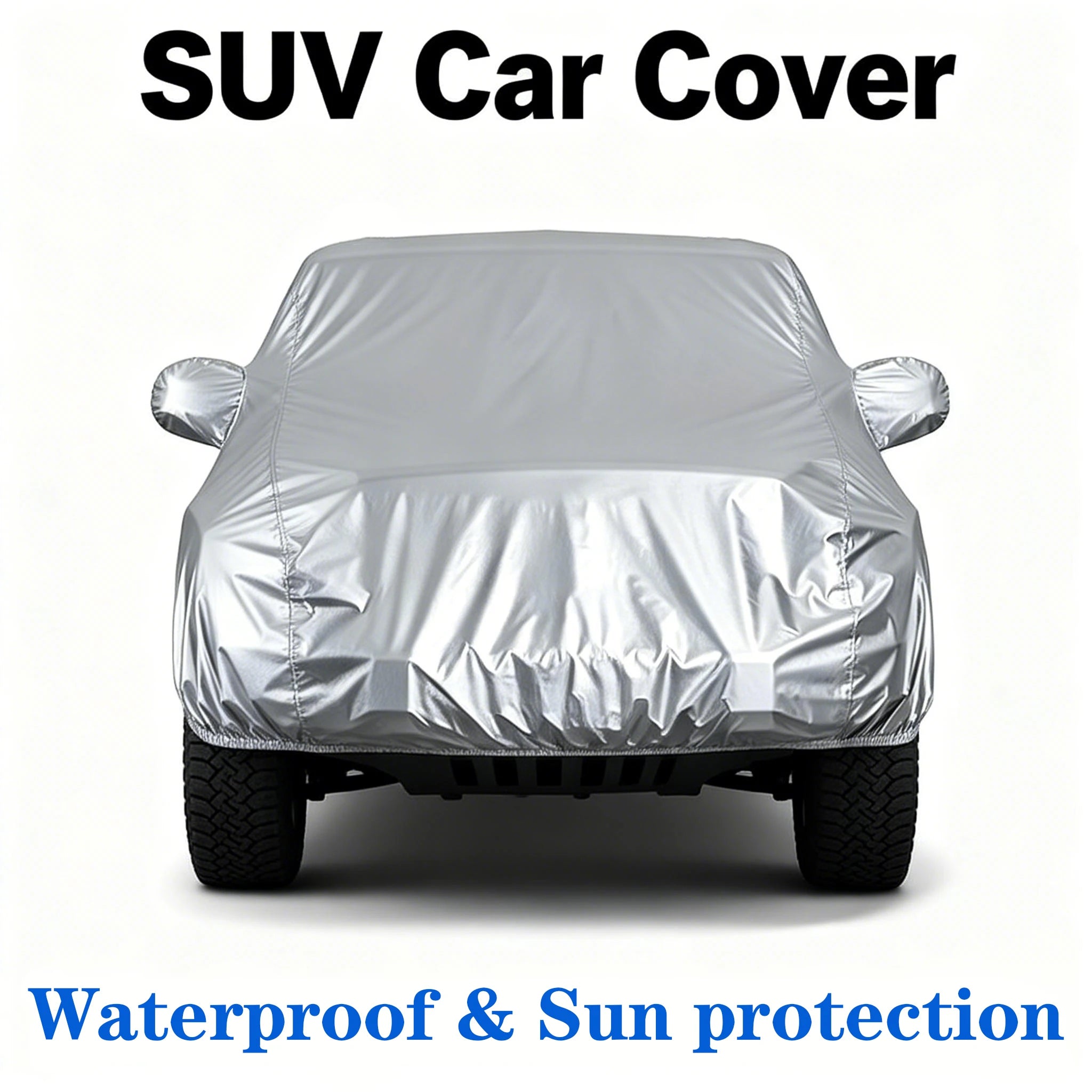 Universal SUV Full Car Covers Outdoor Waterproof Sunshade Rain Snow Dust Resistant UV Protection Cover for SUV Sedan Hatchback Car Mobile World