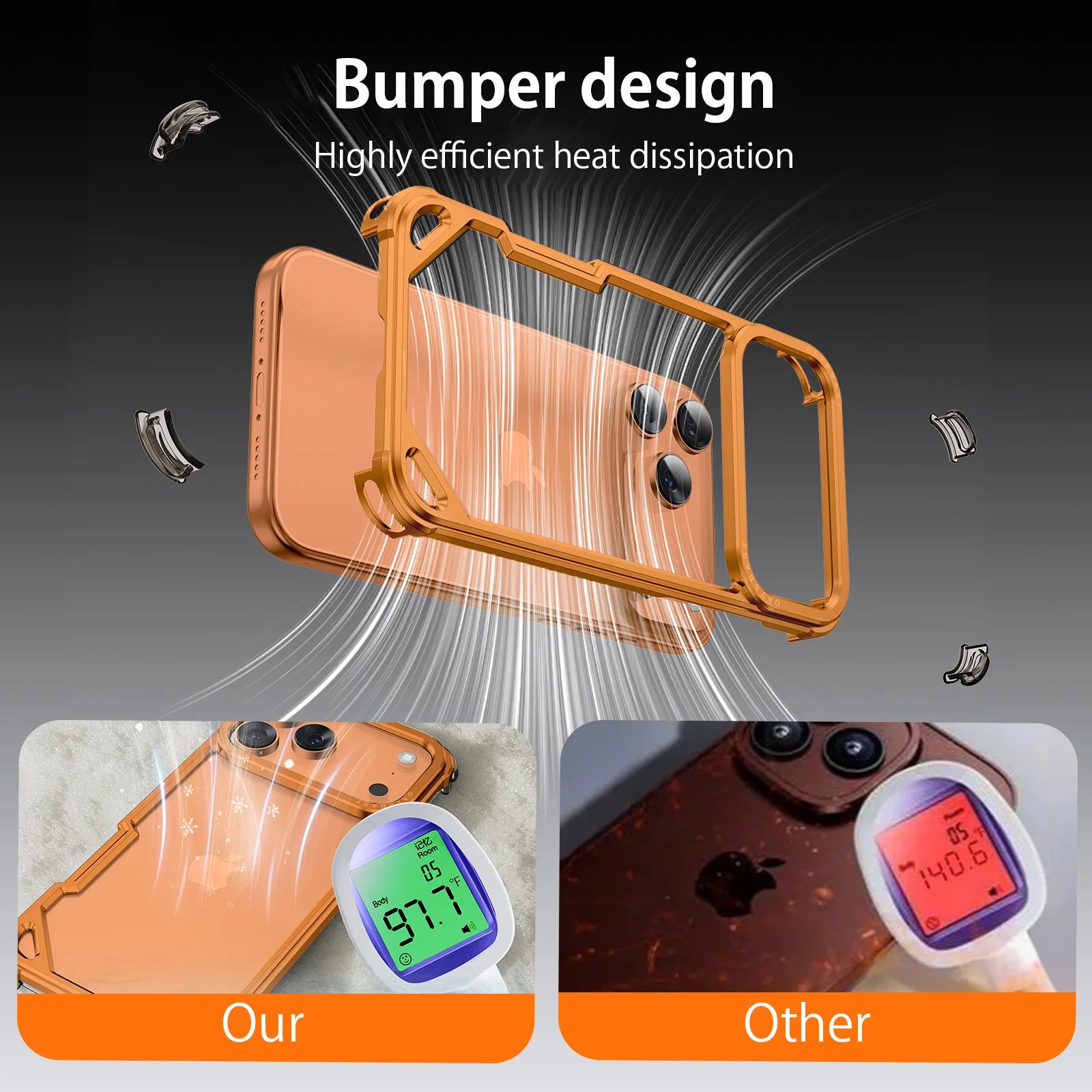 Eary for iPhone 17 Pro Max Air Phone Case Aluminum Alloy Metal Frameless Shell for Magsafe Minimalist Anti-Drop Protective Cover Car Mobile World