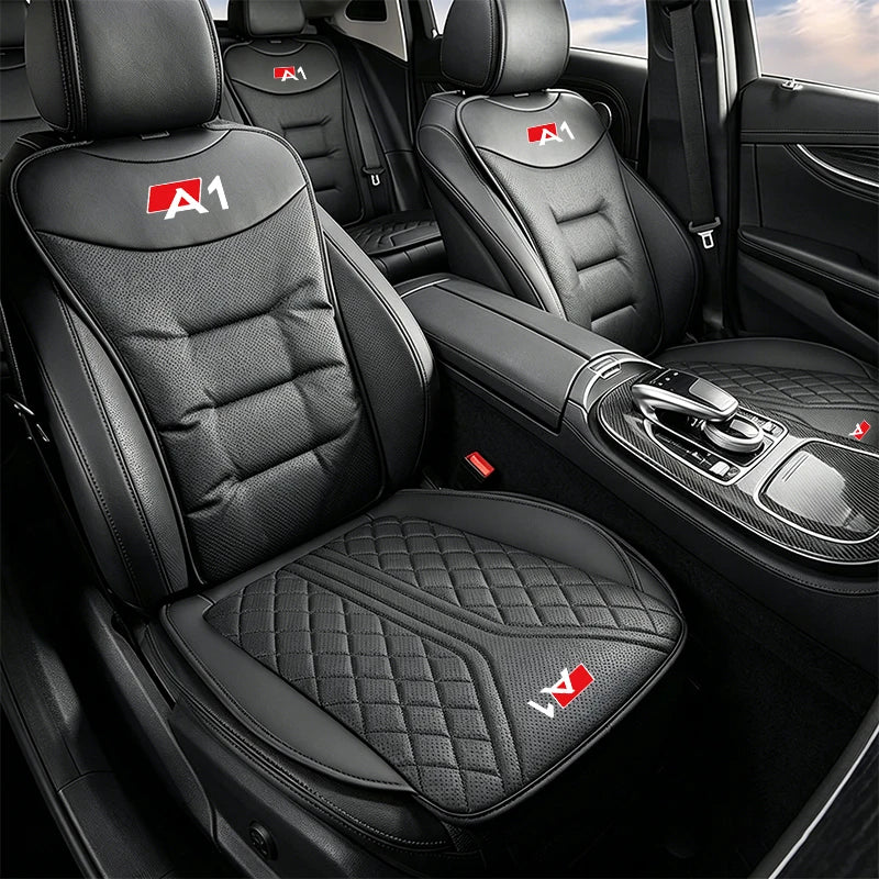 Car Seat Cushion For Audi A1 Sportback 3D Embroidered Thickened Seat Protector Pad Front & Rear Seat Covers Auto Accessories