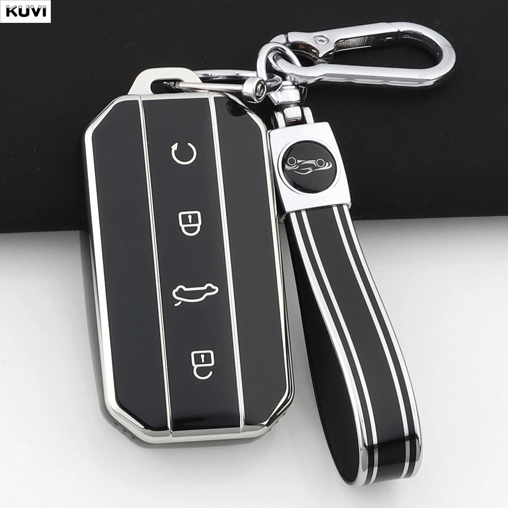 Fashion TPU Car Key Case Cover Shell For Chery Jaecoo J7 J5 7 5 Protection Bag Holder Keychain Keyless Auto Accessories