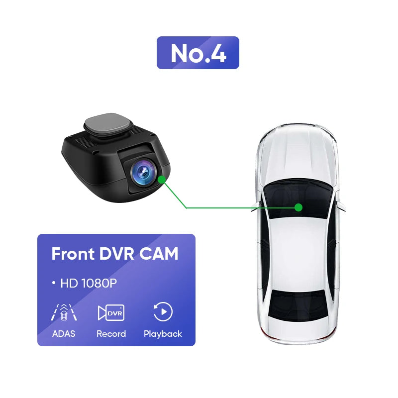Ainavi WaterProof HD AHD Rear Camera 1080P DVR Driving Recorder Dash Camera ADAS For  Android Multimedia Player System