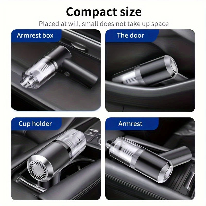 Lenovo 690000Pa Wireless Car Vacuum 2 Hours Quick Charge Wet Dry Dual-use Cleaner Portable Handheld High-power Vacuum Cleaner