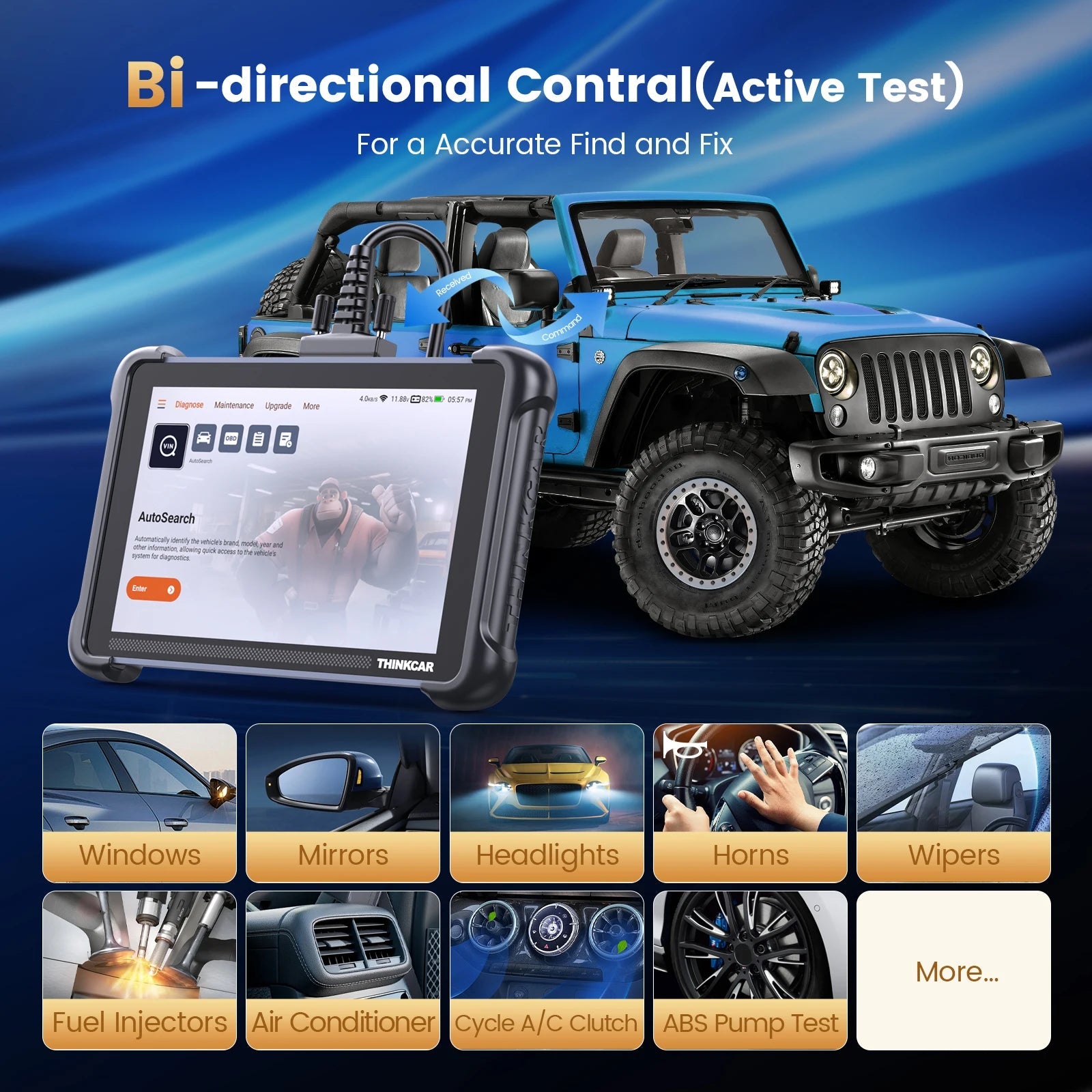 Lifetime Free Update THINKCAR THINKSCAN 689 OBD2 Diagnostic Tool DOIP CANFD Bi-directional ECU Coding 34 Resets Car Mobile World
