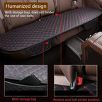 SEAMETAL PU Leather Car Seat Cover Front Rear Auto Chair Protector Backrest Waterproof Cushions Four Season for Car Accessories Car Mobile World