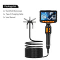 Articulating Borescope Camera 4.3 Inch 1080P HD Automotive Endoscopic Camera With IP67 3.9mm & 6mm Probe For Auto Repair Pipe
