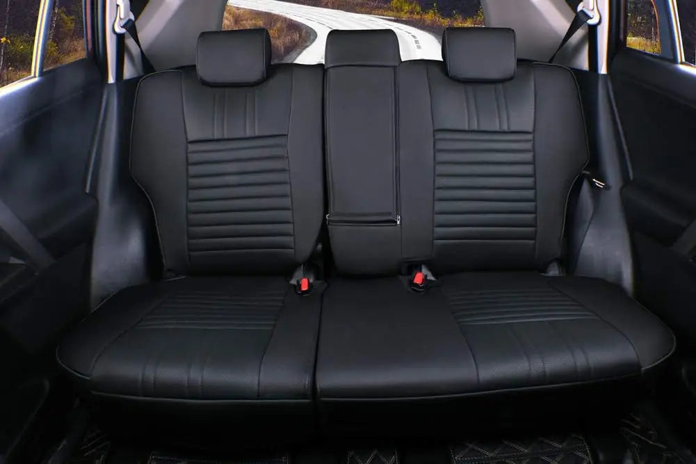 EKR Custom Fit for Toyota Rav4 Car Seat Covers (Gas) 2013 2014 2015 2016 2017 2018 LE/XLE/Limited/Platinum/SE Leather Car Seat Cover Full Set for SUV