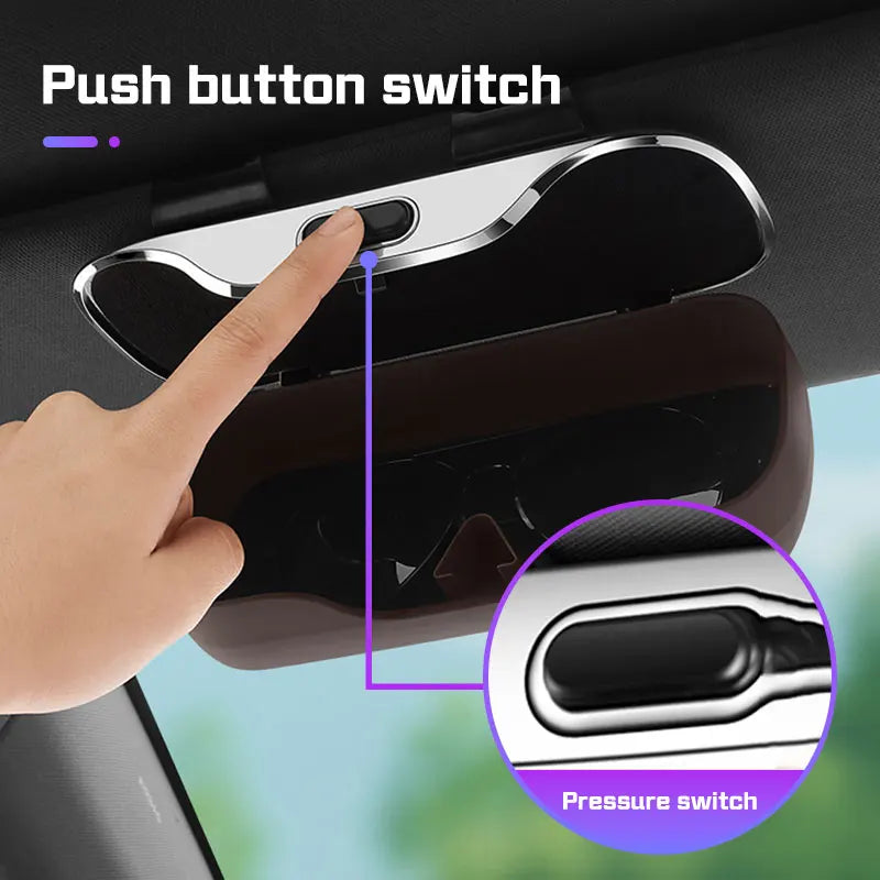 For Hyundai Genesis G80 GV70 GV80 GV60 G70 Essentia Neolun G90 X GV90 Press Switch Car Glasses Box Sun Visor Sunglasses Holder CM World