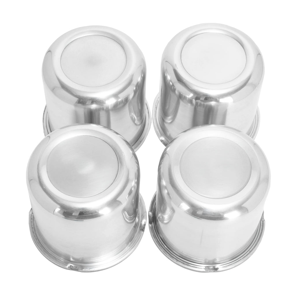 GTownworks 2/4pcs 81.1mm Aluminium Push Through Hub Center Caps For Weld Racing 5 Lug 3.19" OD x 3.03" Tall P605-5083 P605-5083B