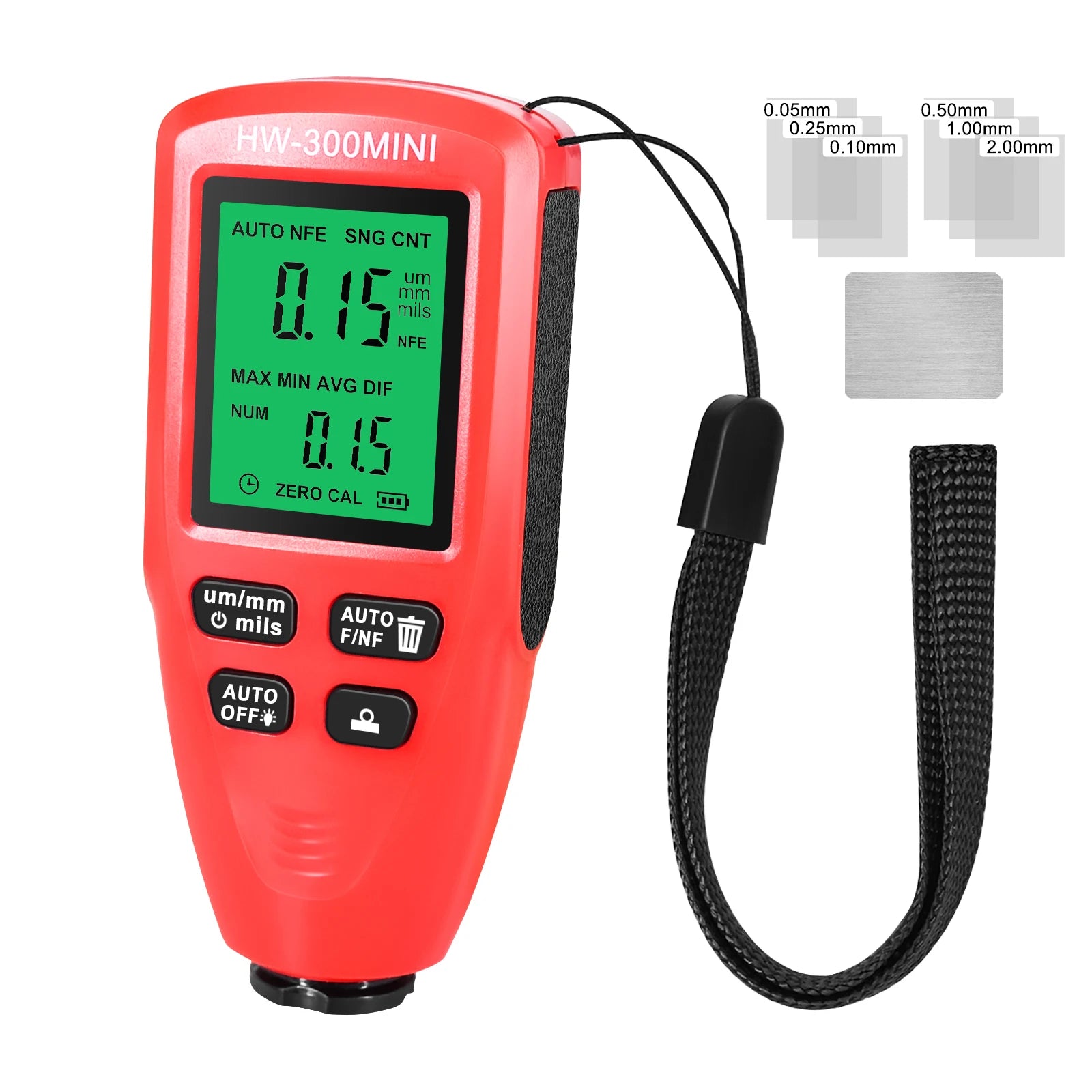 Car Paint Thickness Tester Car Coating Thickness Meter for Automobile Paint Inspection Manufacturing Industry Metal Surface CM World