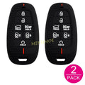 For Hyundai Silicone Car Remote Key Fob Case Cover Shell Santa Fe Palisade Tucson Nexo Sonata 2023 7 Buttons CM World