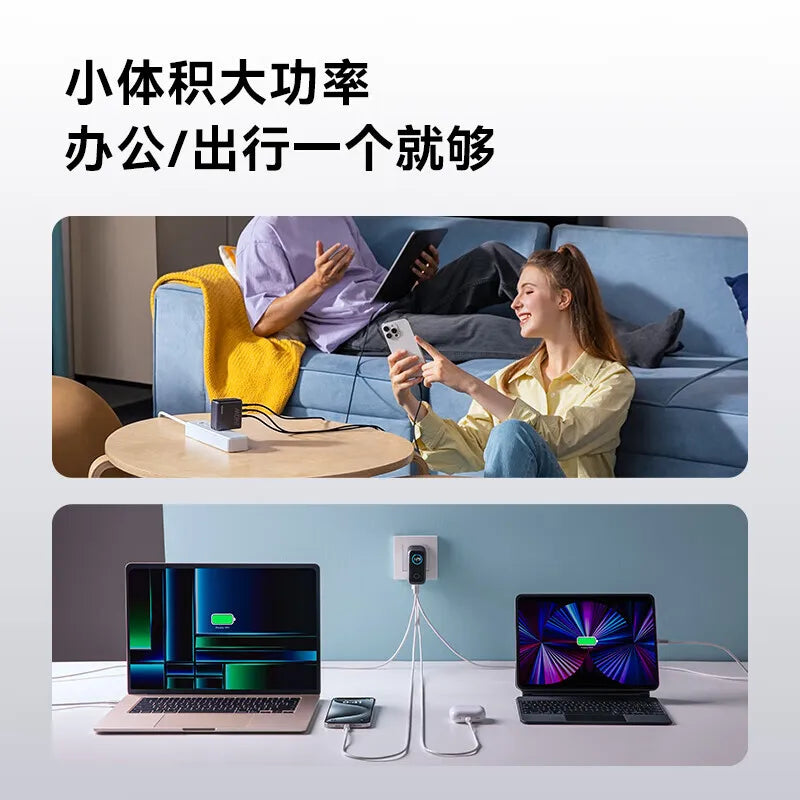 Original Anker Zolo 140W GaN Charger PD Fast Charge 4 Ports For IPhone 13 14 15 16 Pro Max Laptop Tablet With 1.5m Cable