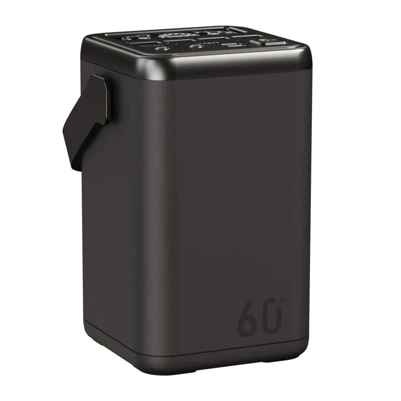 60000mAh PD100W Power Bank Large Capacity Portable USB C Fast Charging Power Station External Spare Battery For Macbook Laptop Car Mobile World