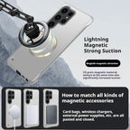 Luxury Ultra Thin Metallic Paint Skin-friendly Frameless Case For Samsung S26 Ultra S25 S24 S23 Plus for Magsafe Anti-drop Cover