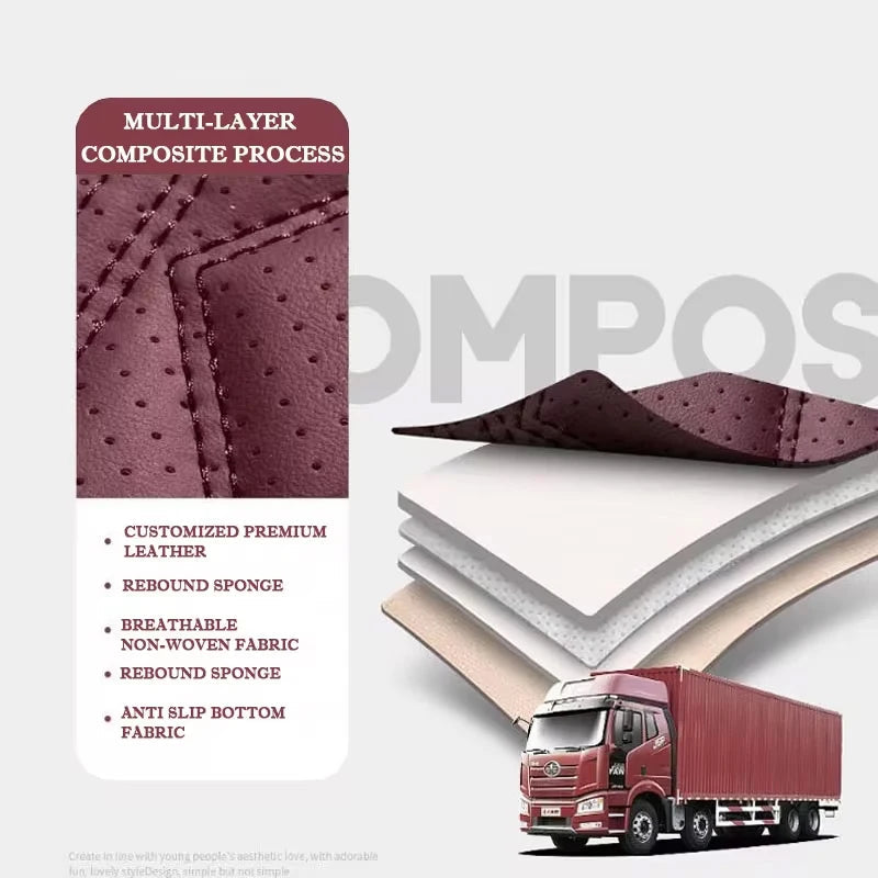 1 Piece Universal Truck Lorry Bus Big Auto Seat Cushion Cover Mat for HOWO Benz Renault DAF IVECO Hino JAC ISUZU SANY MAN SCANIA CM World