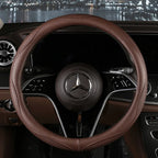 Car Anti-Slip Leather Steering Wheel Cover Universal Car Steering Wheel Protective Cover Fashion Style 38cm Sport Style Cool CM World