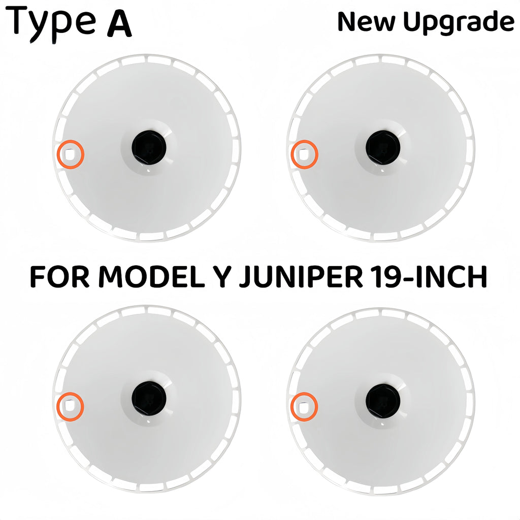 4PCS HubCap 19 Inch Wheel Caps Automobile Performance Replacement Hub Cap Full Rim Cover Accessories For Tesla Model Y Juniper CM World