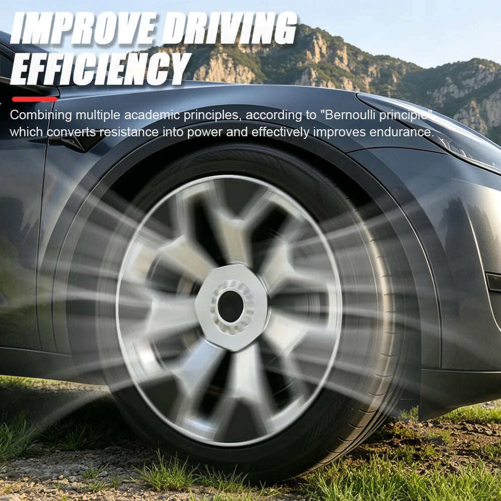 4PCS 19 Inch Hubcap for Tesla Model Y L Machina 2.0 Wheels Performance Full Rim Replacement Wheel Cover Accessories 2025 2026