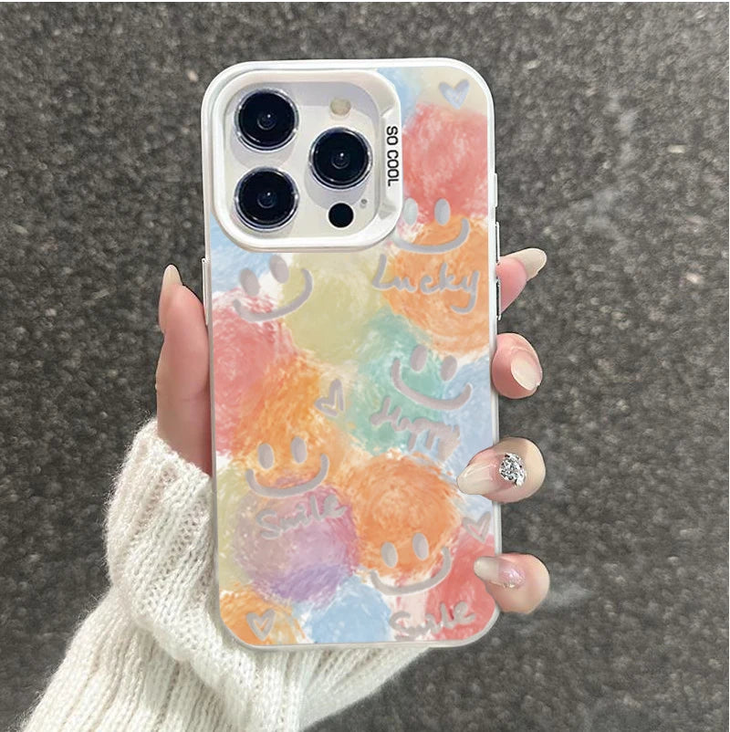 Sweet graffiti Smile Colorful Case For Realme C100 i C83 C75 C63 C61 C65 C53 C51 C55 16 PRO 15 14 Plus 12 13 promax Matte Cover