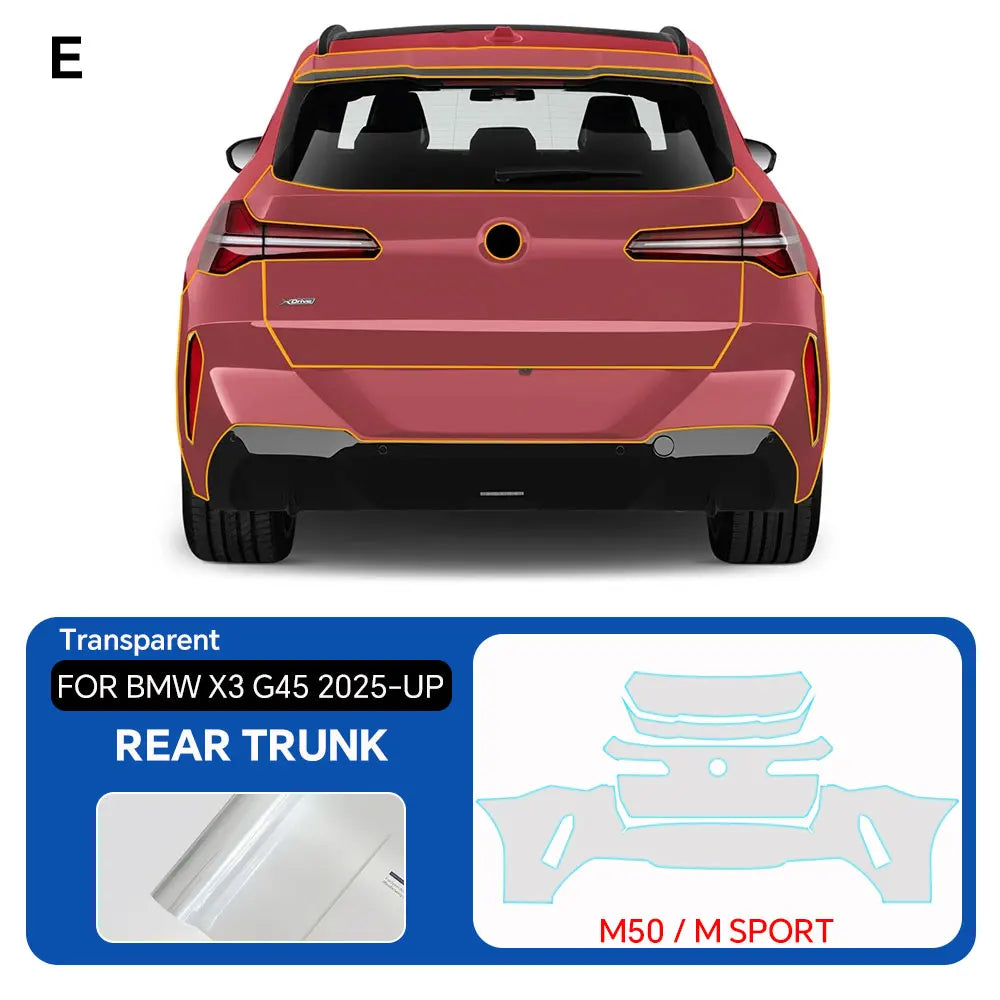 For BMW X3 G45 Sport 30 2025 Full Vehicle Clear Bra PPF Paint Protection Film 9Mil TPU Transparent Anti Scratch Car Wrap Film Car Mobile World