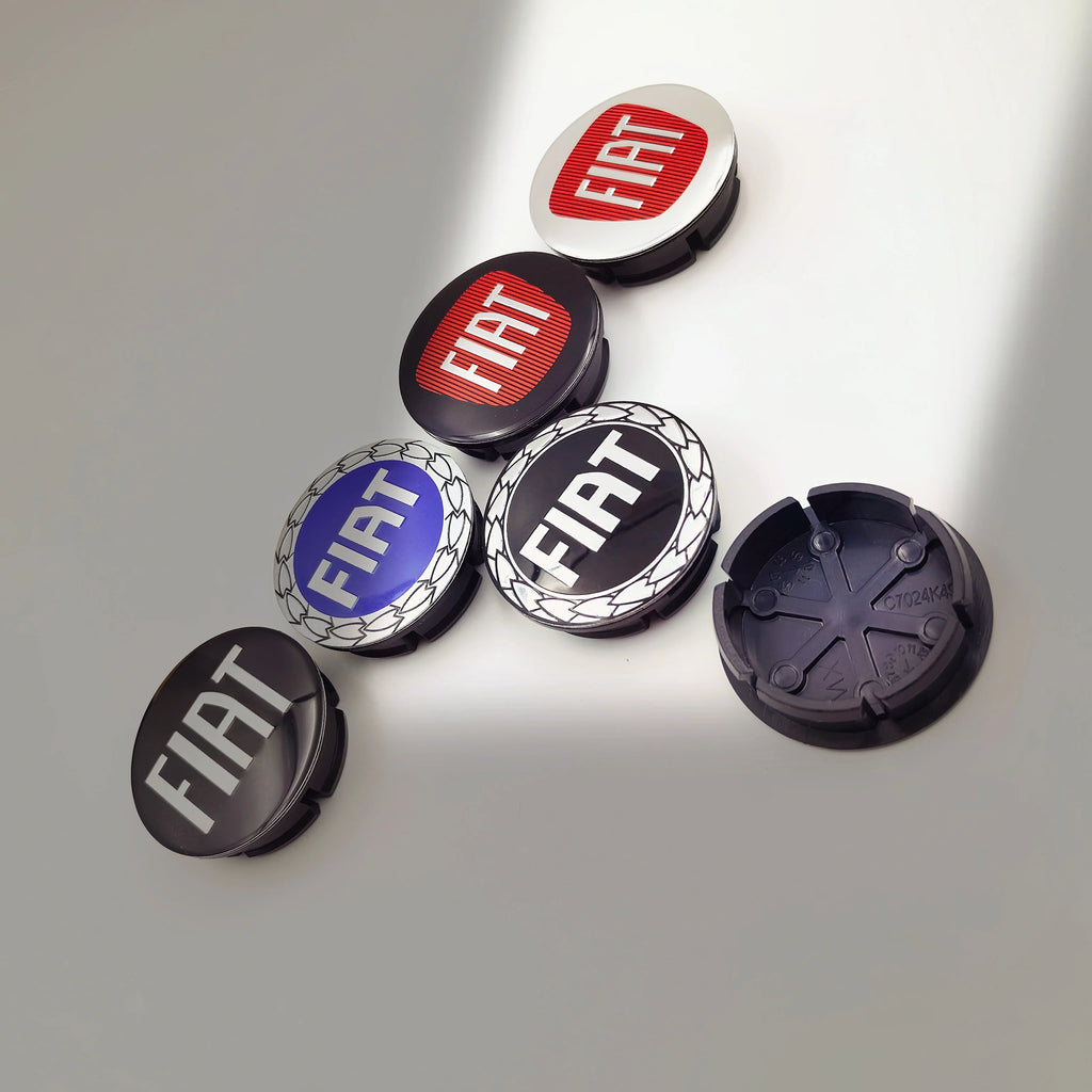 4pcs 48.5/50mm FIAT Car Wheel Center Caps Emblem Badge Wheel Center Hub Caps Badge Rim Cover Emblem